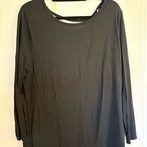 PINK Victoria's Secret Black Long Sleeve Top